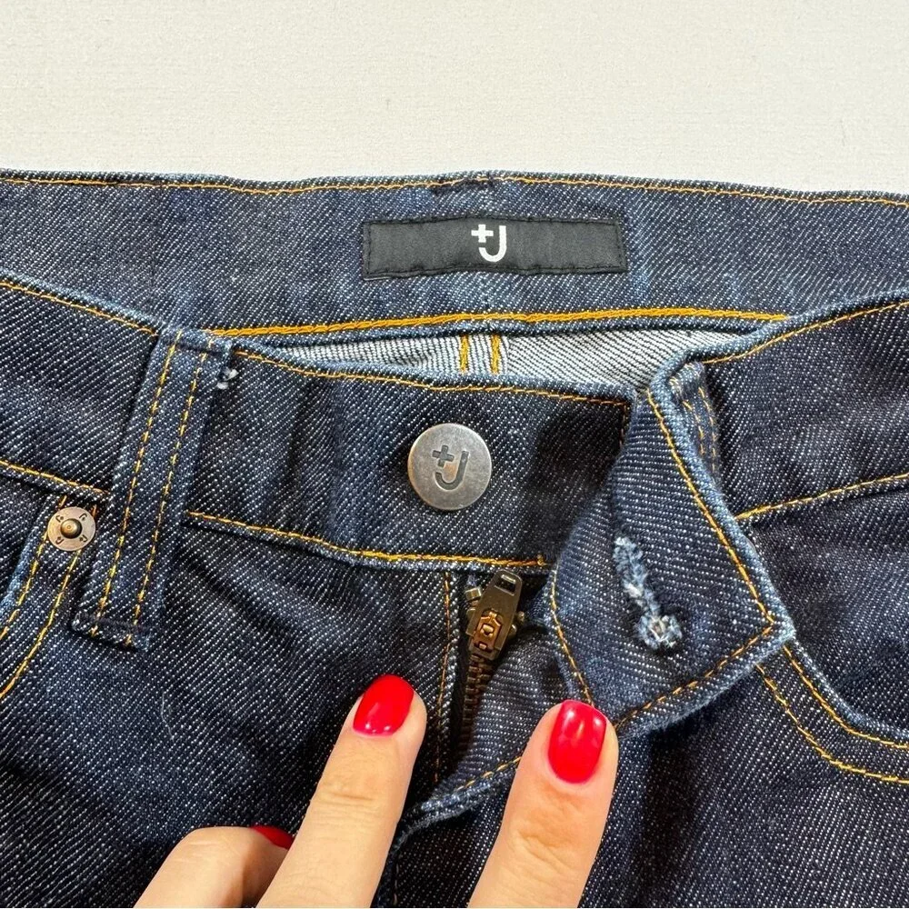 UNIQLO +J J. Jil Sander Selvedge Straight Jeans Women’s 25 Dark Wash Denim